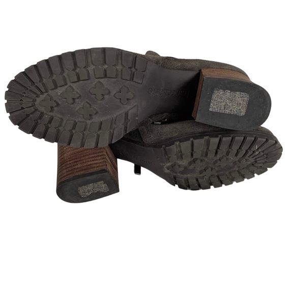 Franco Sarto Upper Leather Suede Ankle Boots Side Zipper Close - Picture 5 of 5